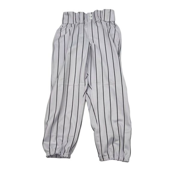 Women's Mercado Softball Pants XS White & Black Striped Polyester Uniform - Picture 1 of 10
